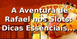 🎰 A Aventura de Rafael nos Slots: Dicas Essenciais para Ganhar