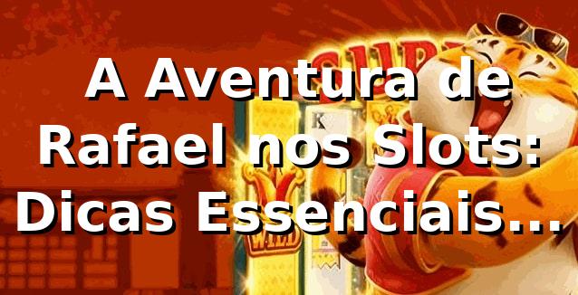 🎰 A Aventura de Rafael nos Slots: Dicas Essenciais para Ganhar